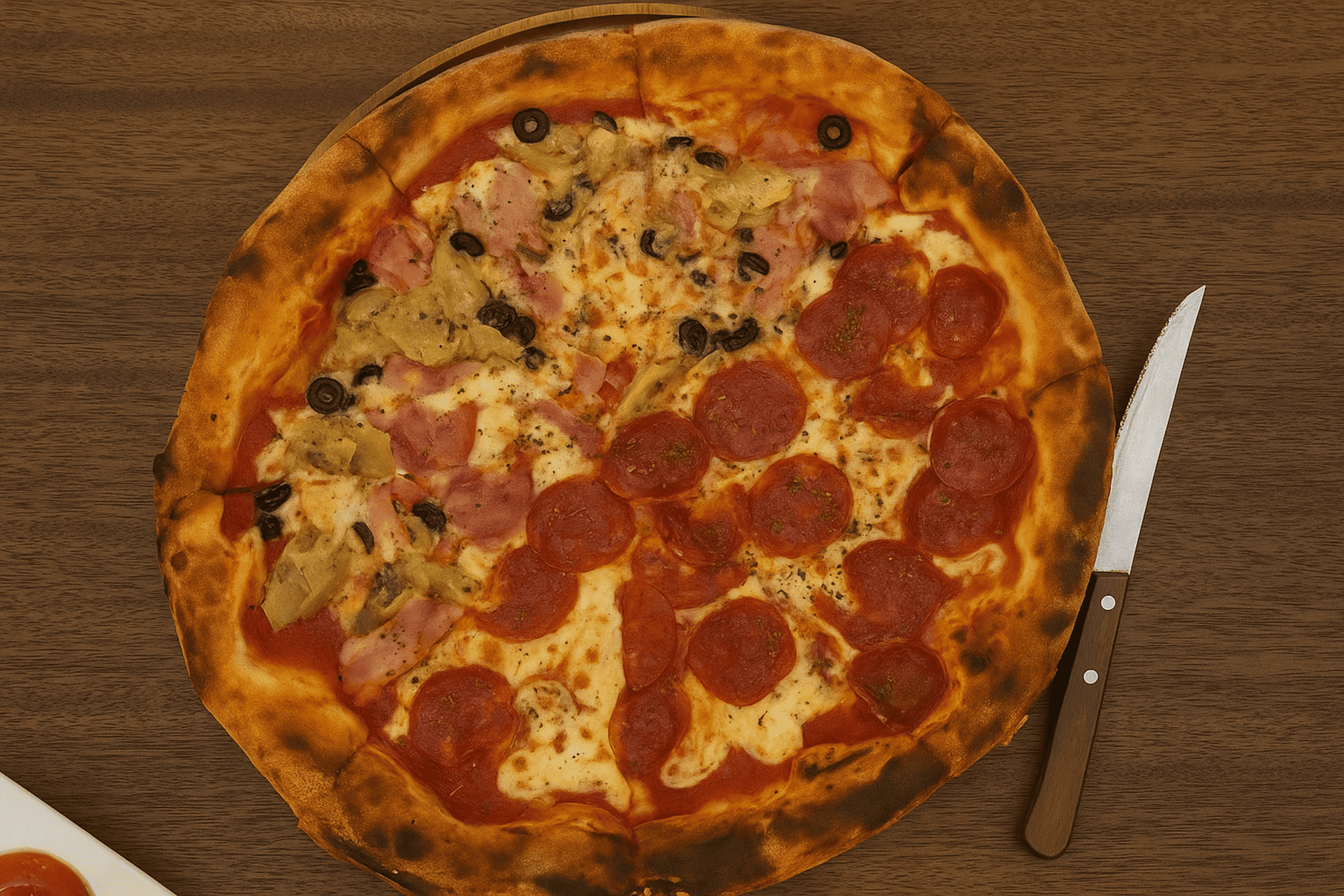 Their wood-fired pizzas are known for thin crusts and carefully layered toppings that capture true Italian flavor